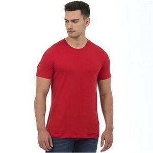 AWDis Mens Tri Blend T Shirt / Heather Red